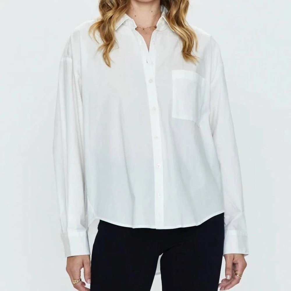 Pistola Sloane Button Down Shirt in White